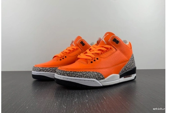 EP CT8532-801 "Orange" Air AJ3 Retro CT8532-801 3 Jordan 0506
